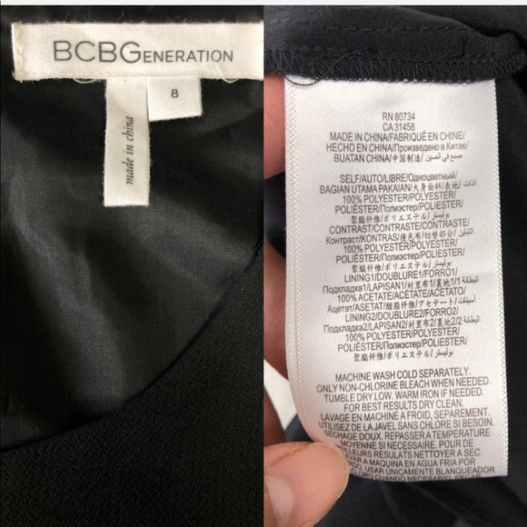 BCBGeneration Open Back Black Dress - Picture 7 of 7